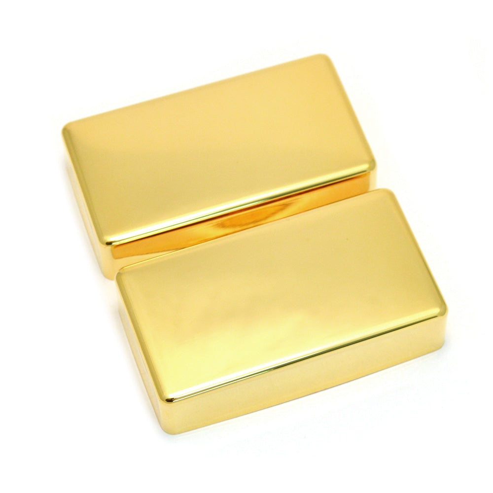 AllParts Gold No-Hole Humbucking Pickup Covers Set - A Stunning Upgrade!