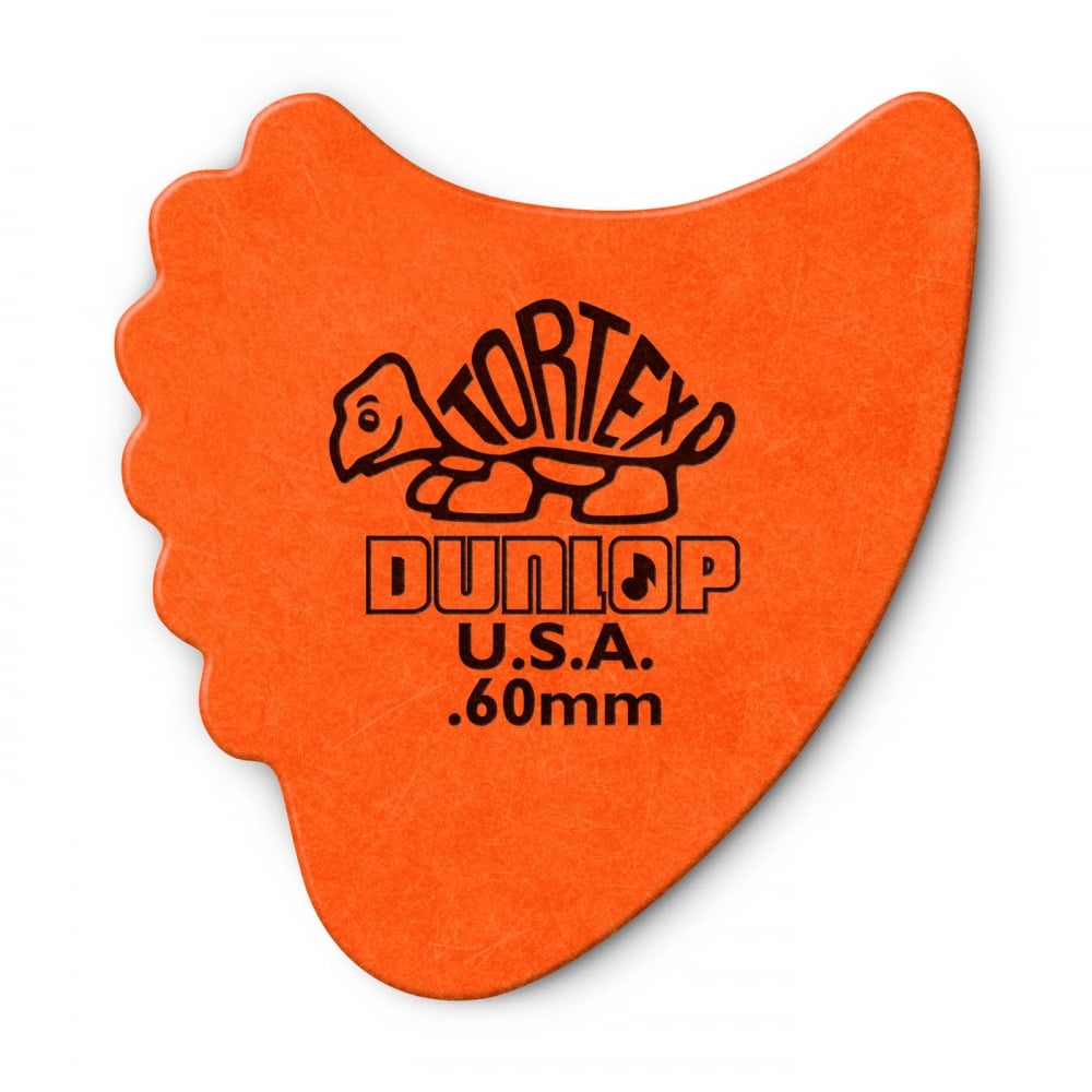 Jim Dunlop Tortex Fins .60mm Orange 6-Pack Picks - A Must-Have for Musicians!