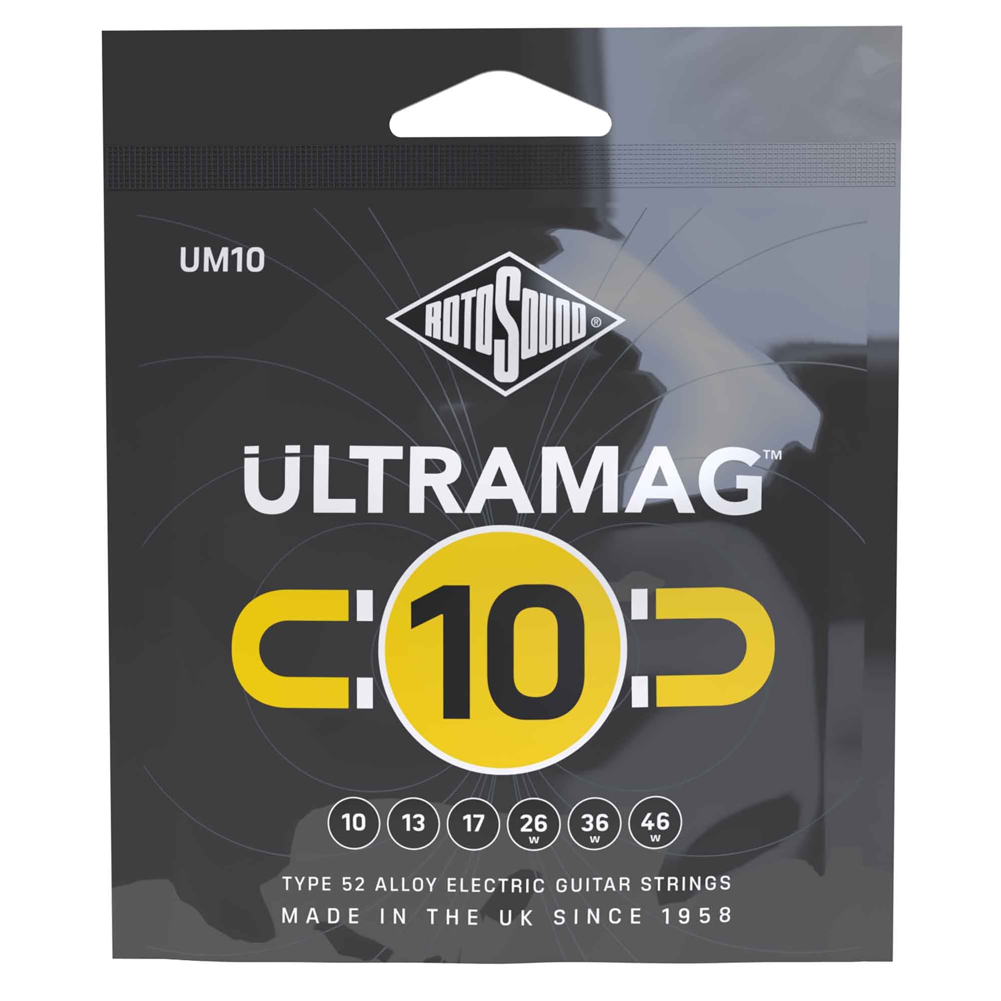 Rotosound UM10 Ultramag Alloy-52 Electric Guitar Strings (10-46 Gauge) - Unleash Your Tonal Power!