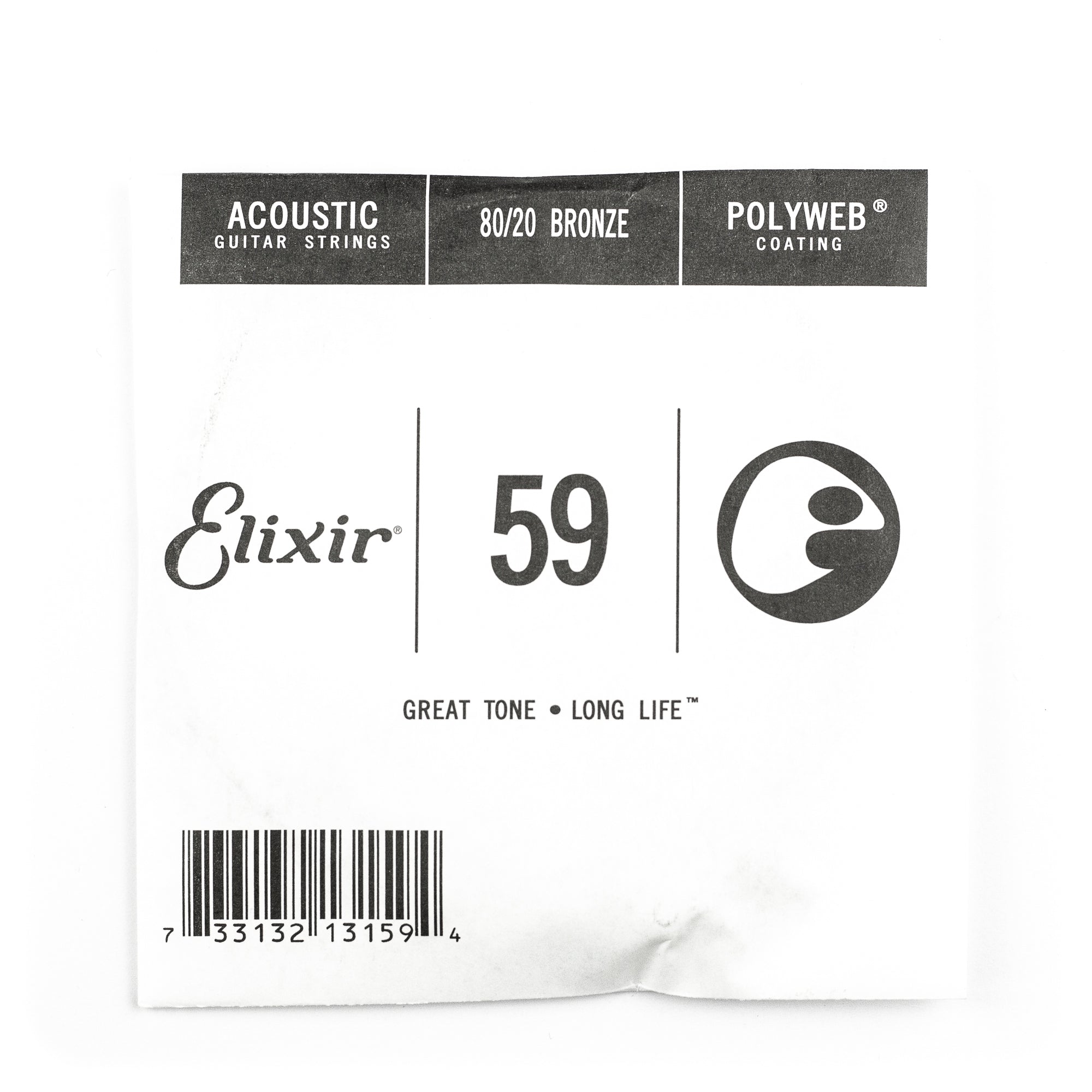 Elixir Polyweb 80/20 Bronze 59 (.059) - The Ultimate Acoustic Guitar Single String
