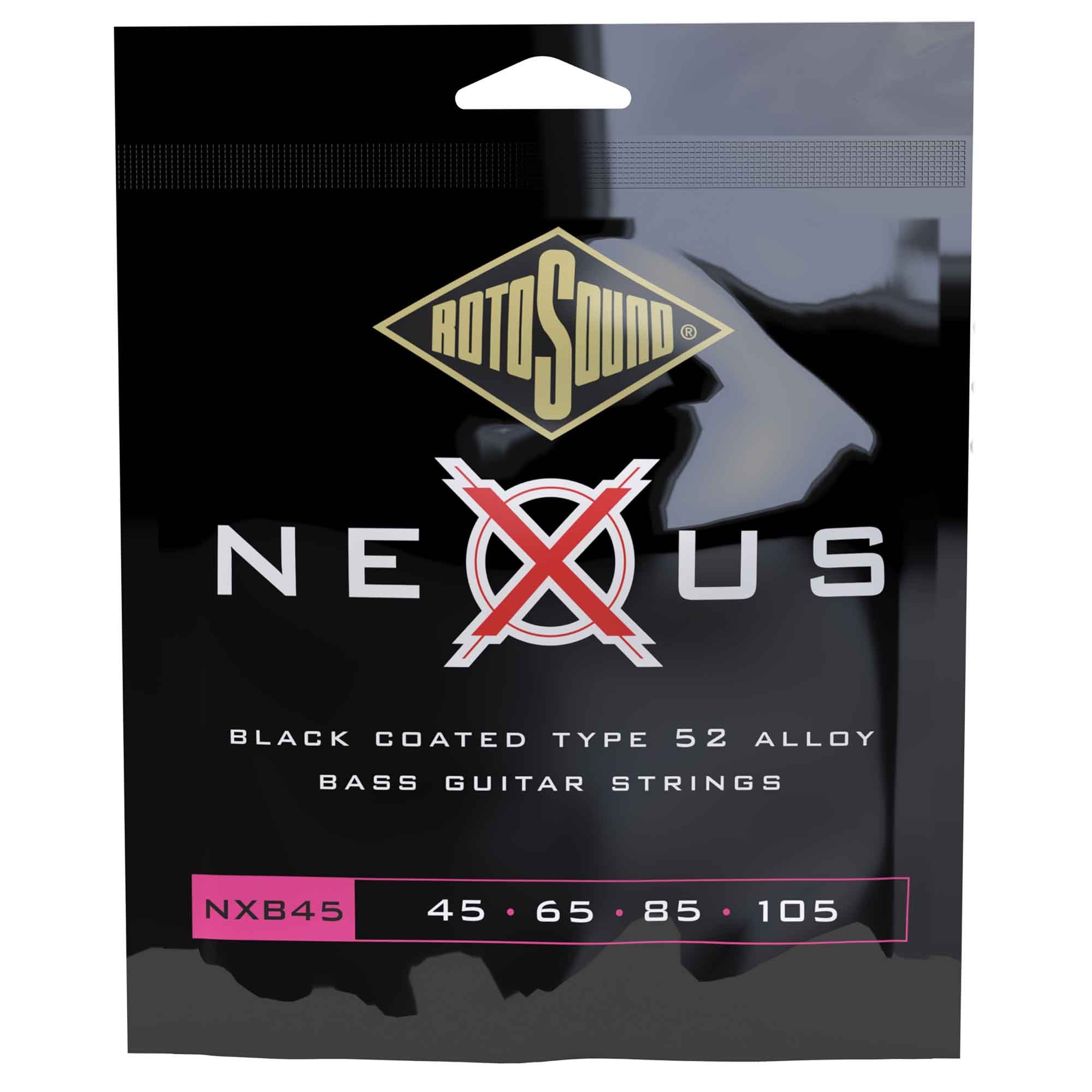 Rotosound Nexus Polymer Coated Bass Guitar Strings - High - Energy Mid - Tones for All Seasons
