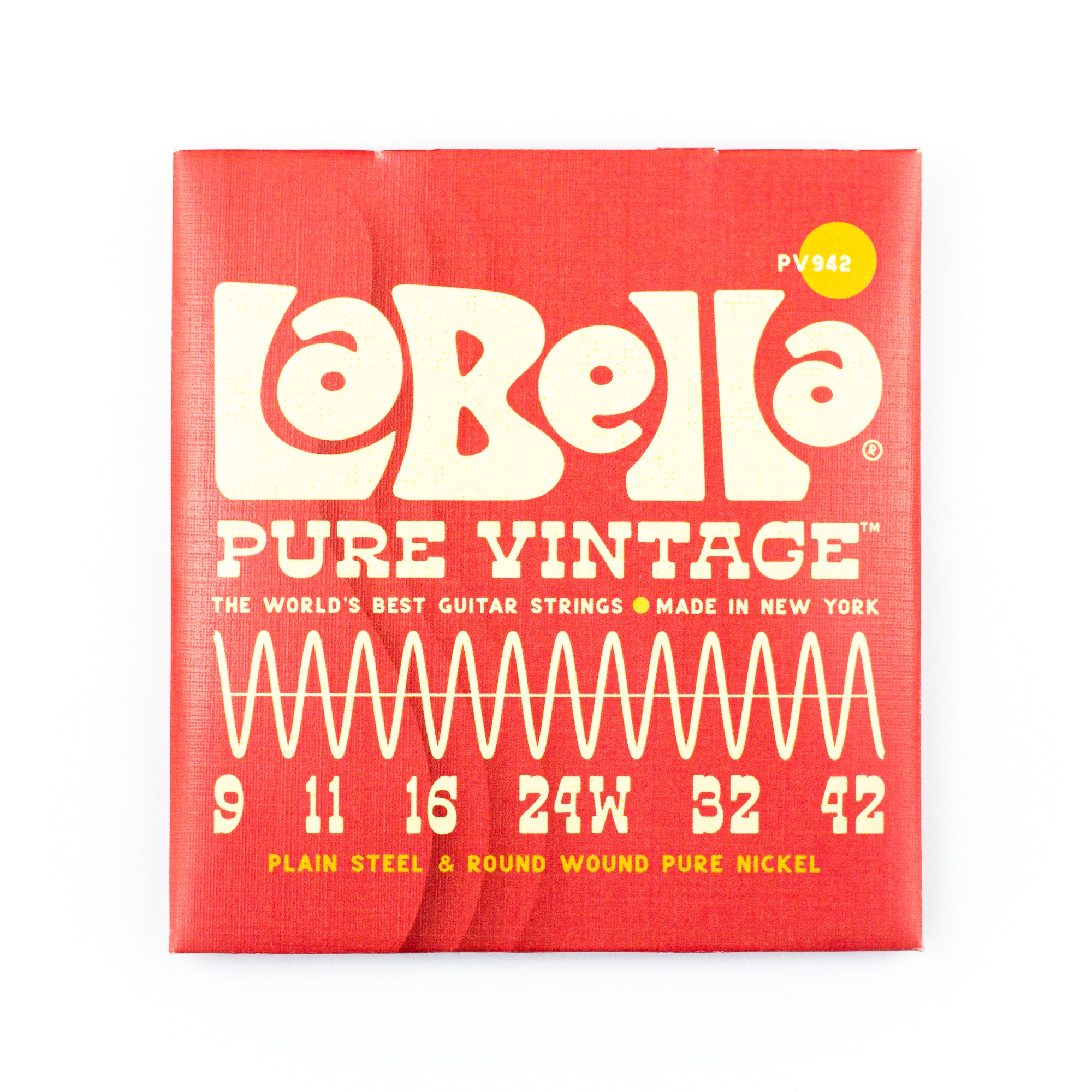 La Bella Pure Vintage 9 - 42 Pure Nickel Electric Guitar Strings: Relive the Golden Era!