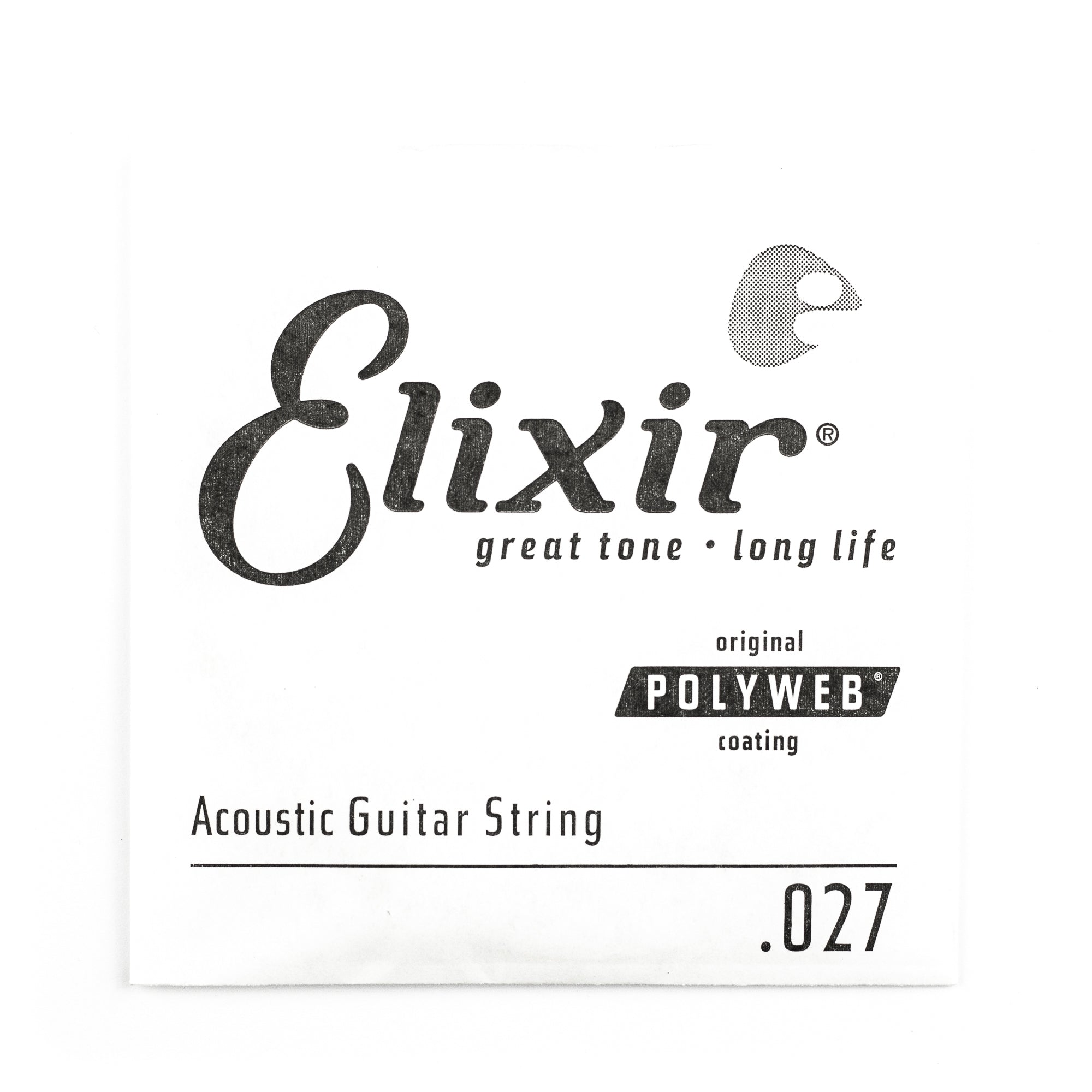 Elixir Polyweb 80/20 Bronze .027 Acoustic Guitar Single String - The Tone Enhancer