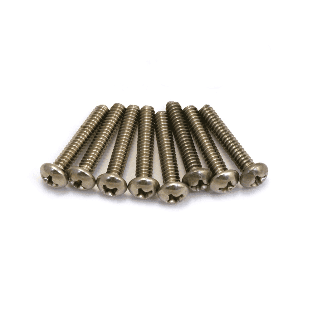 Allparts Premium Stainless Steel Pickup Mounting Screws for Stratocaster - 8-Pack!