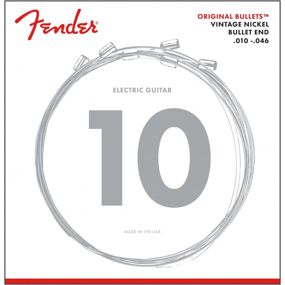Fender Original Bullets 3150R 10-46 Pure Nickel Wound Strings - Smooth, Warm, and Stable!