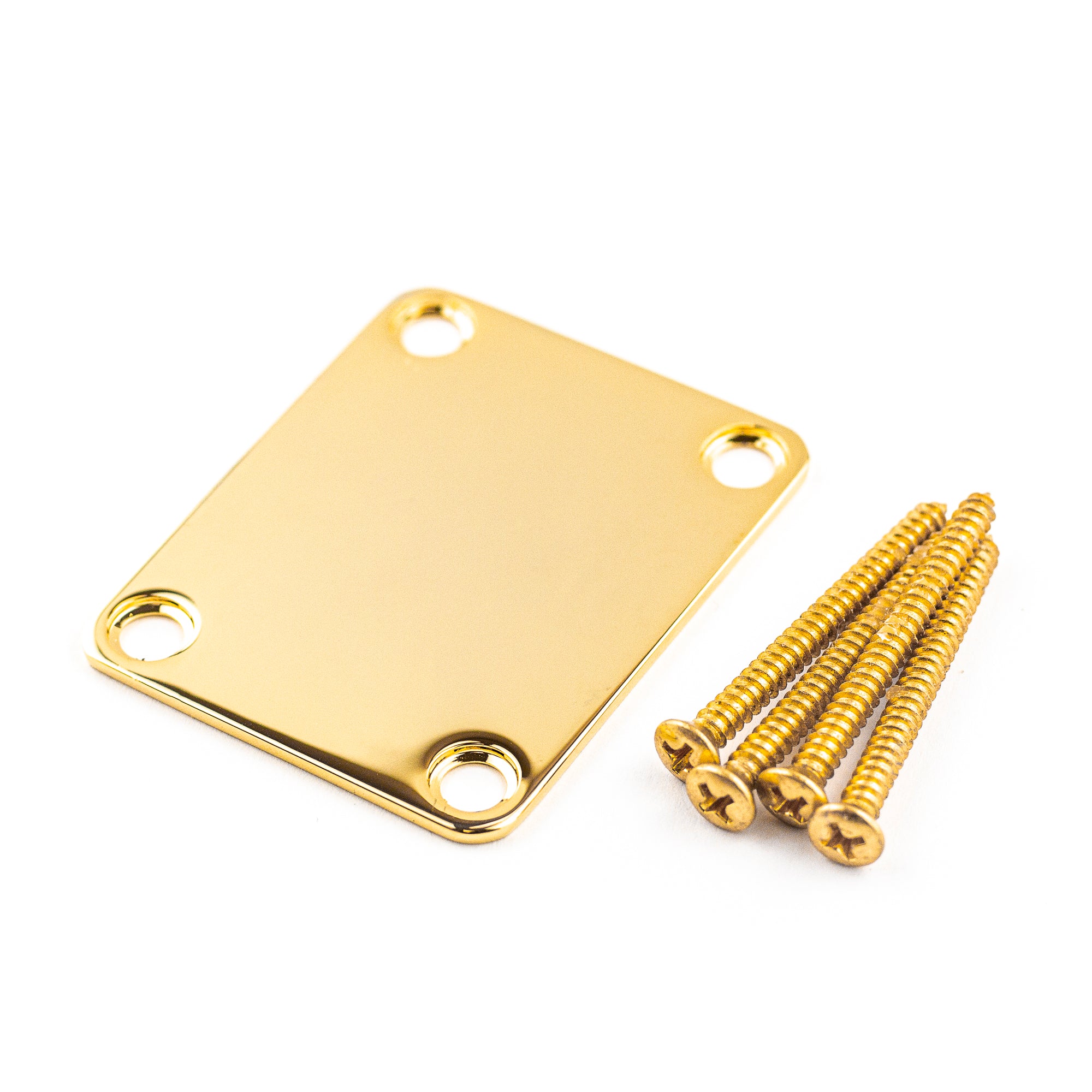 Fender's Stunning Vintage-Style Gold 4-Bolt Guitar Neck Plate - Get Yours Now!