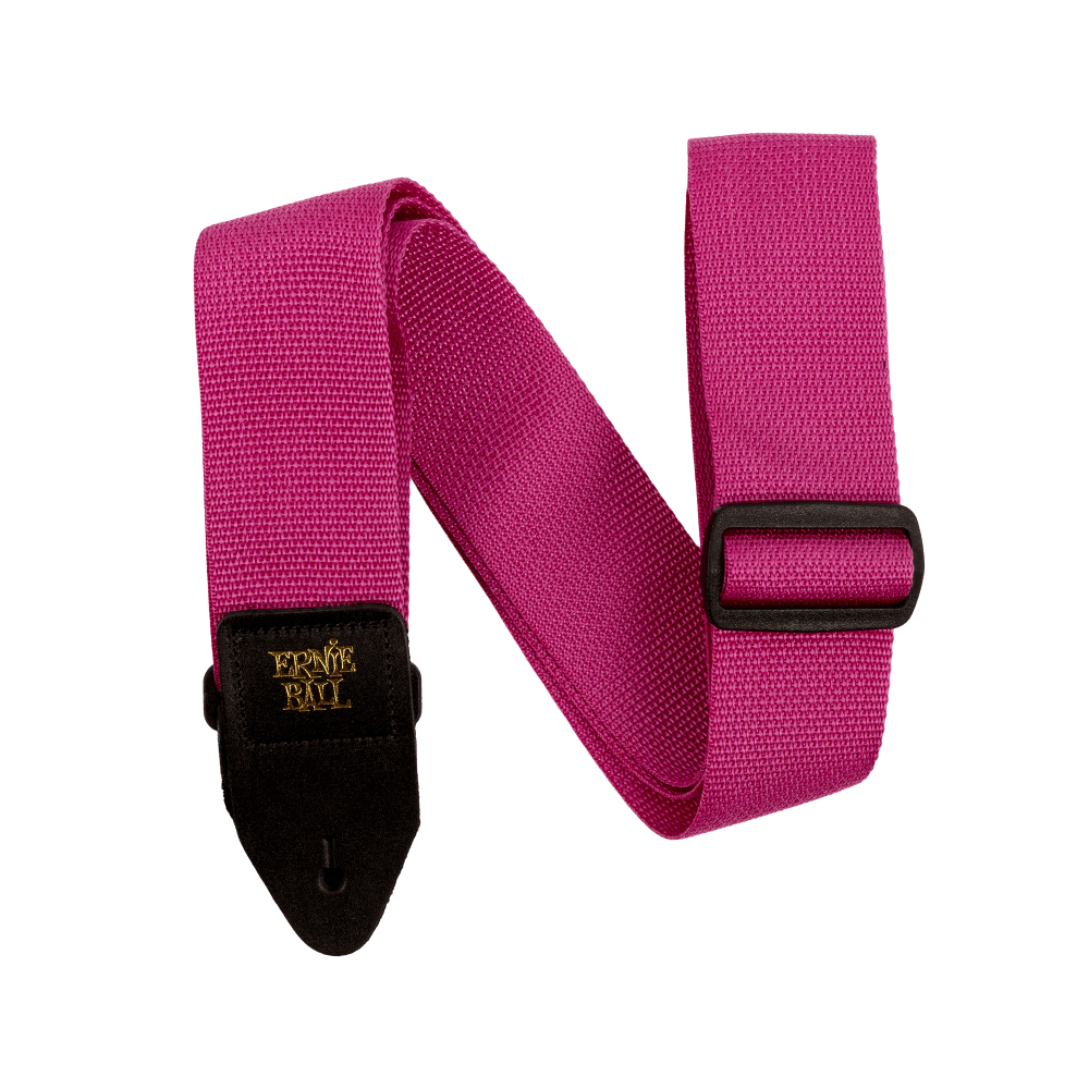 Ernie Ball Polypro Raspberry Guitar Strap - A Vibrant and Durable Choice!