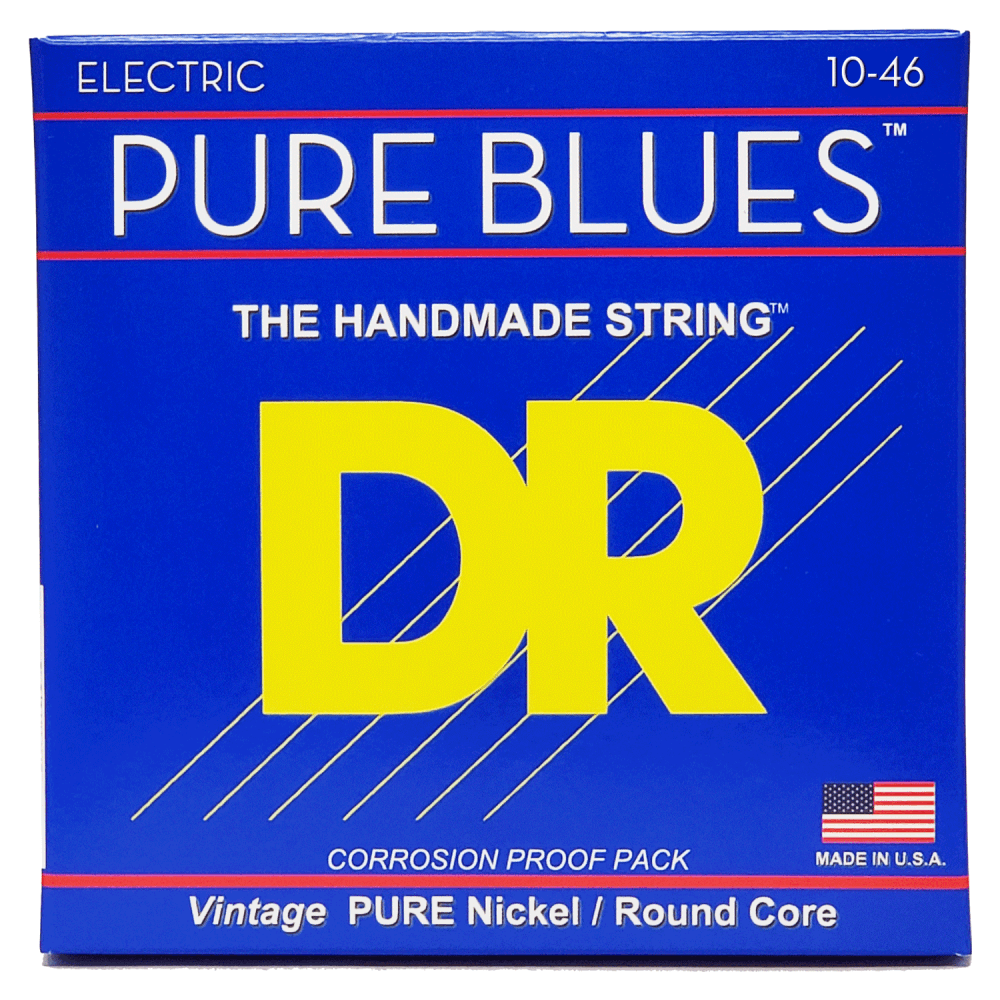 DR Strings Pure Blues Pure Nickel 10 - 46 Medium Electric Guitar Strings: Unleash Vintage Magic!