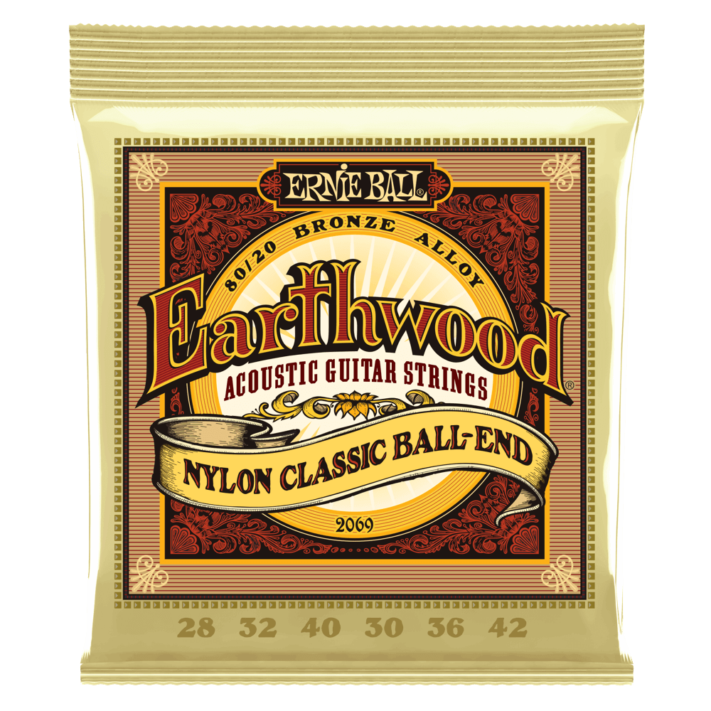 Ernie Ball Earthwood Folk Nylon 80/20 Bronze 28-42 Acoustic Guitar Strings - Unleash Your Musical Magic!