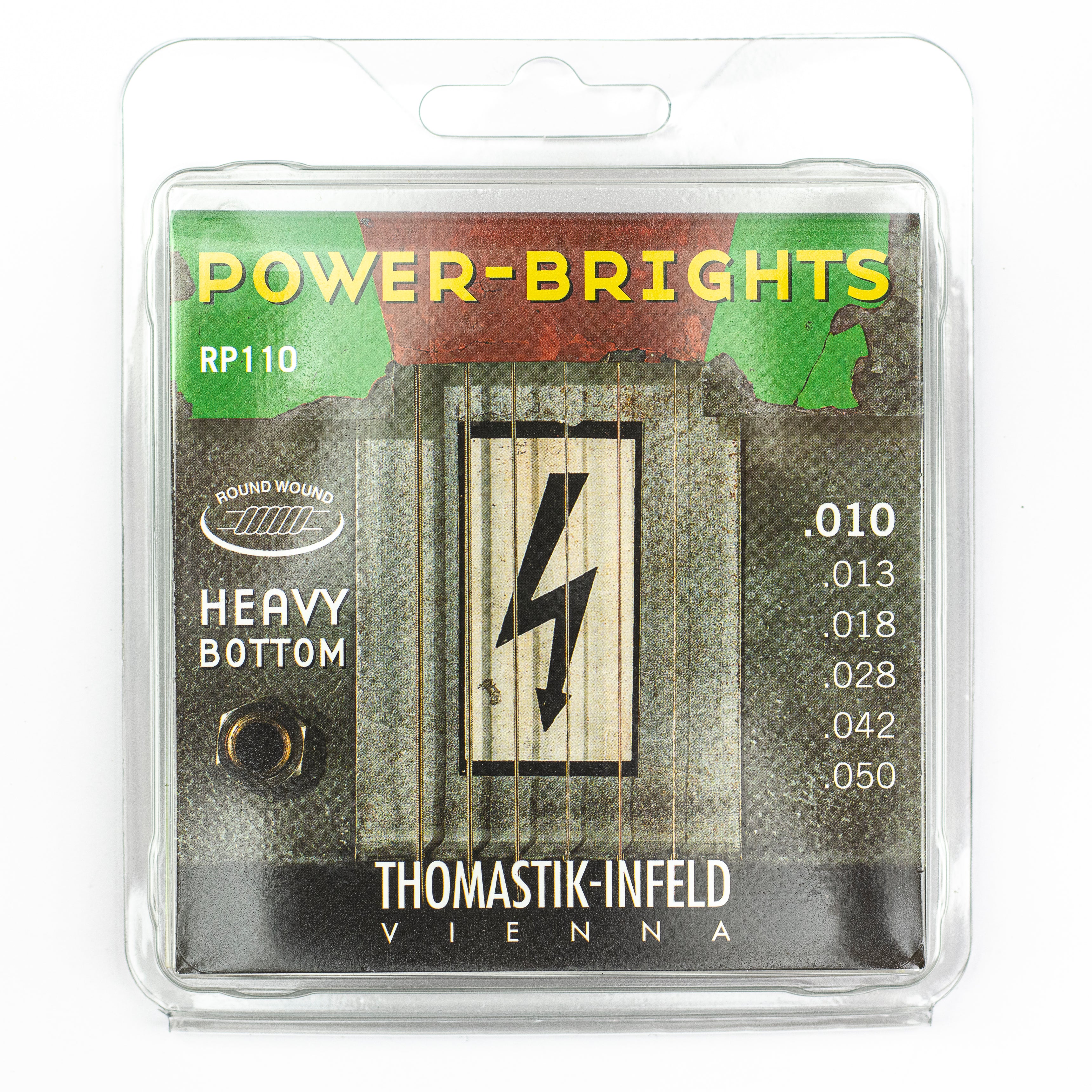 Thomastik-Infeld RP110 Power-Brights 10-50 Electric Guitar Strings - Unleash Your Rocking Potential!