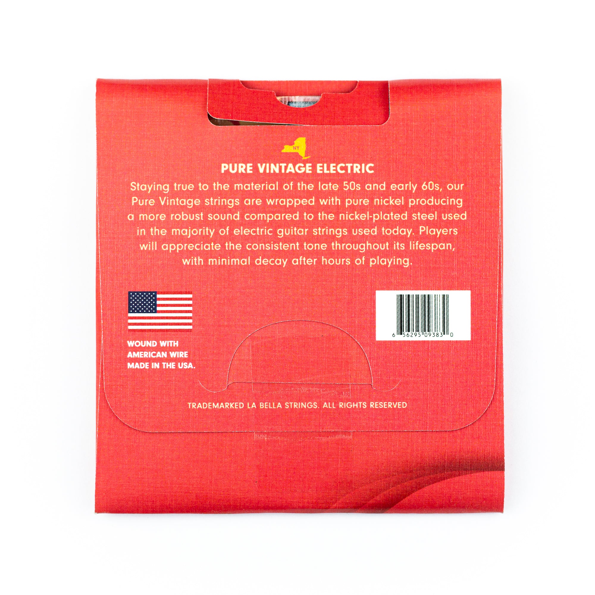 La Bella Pure Vintage 9 - 42 Pure Nickel Electric Guitar Strings: Relive the Golden Era!