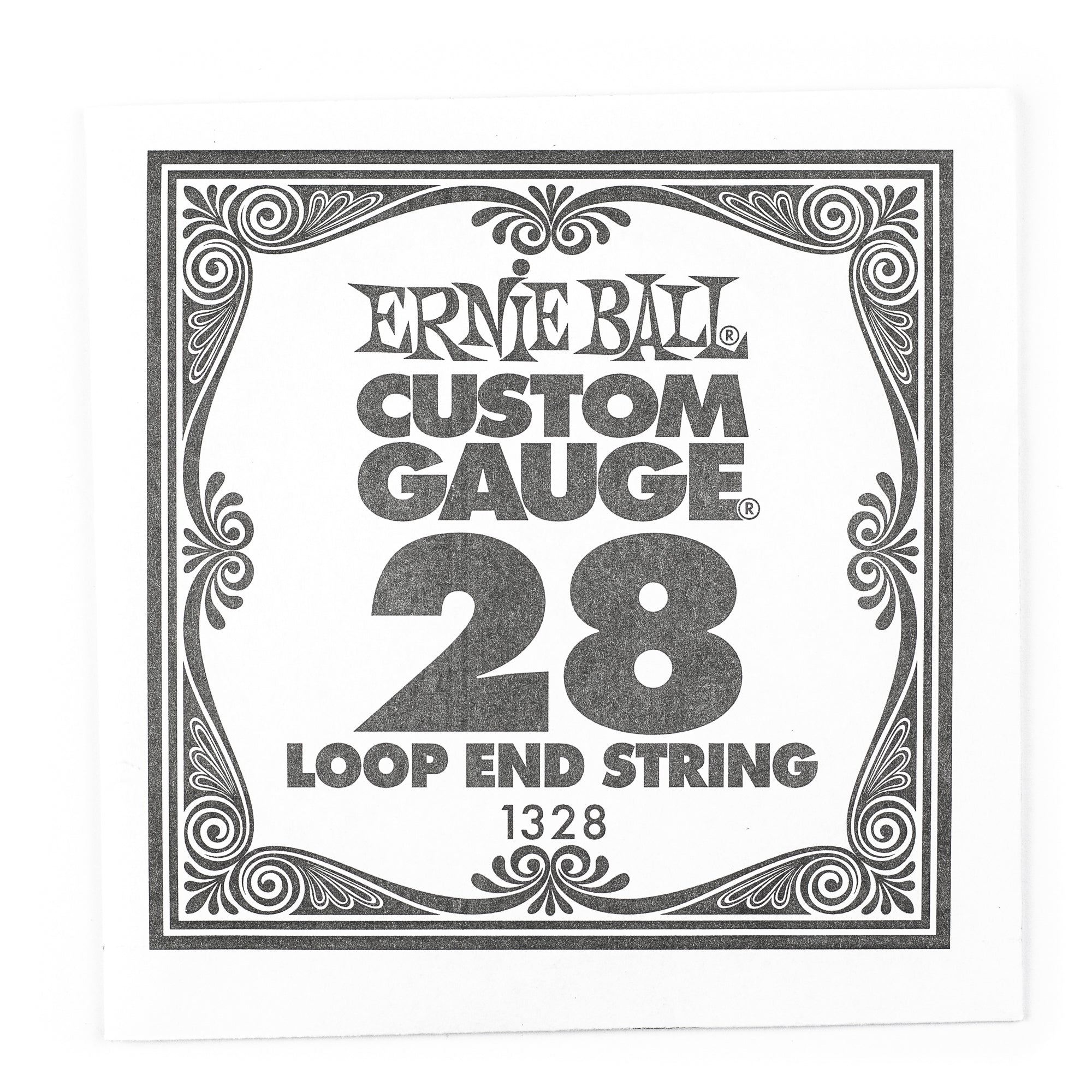 Ernie Ball Loop-End Nickel Wound Single Instrument String - Superb .028w