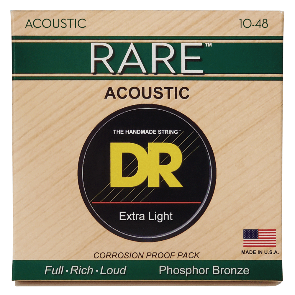 DR Strings RARE Bronze 10 - 48 Acoustic Guitar Strings: Unleash Your Guitar's Potential!