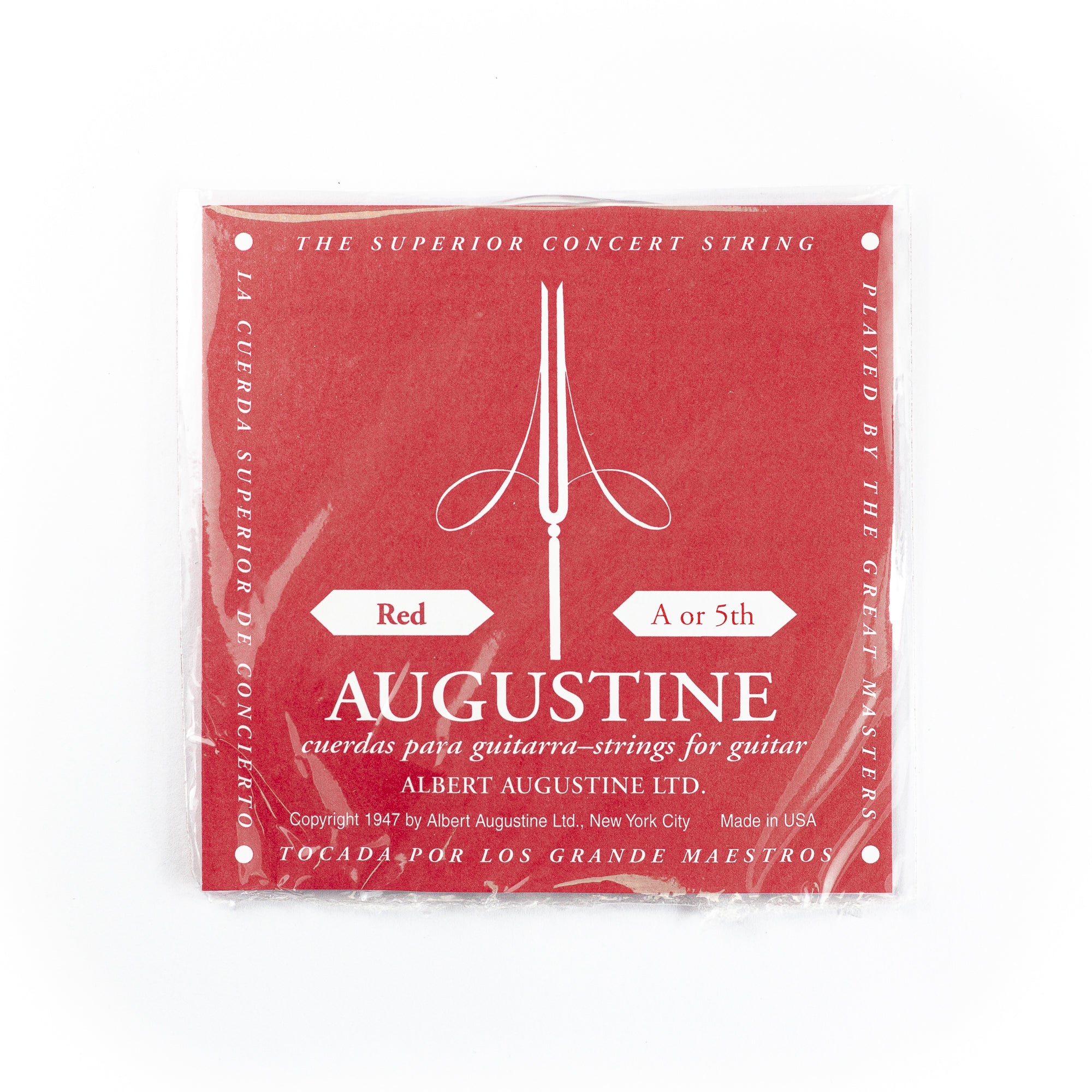 Augustine Classic Red A-5th Single String .035 High Tension Classical Guitar String - Endless Musical Possibilities!