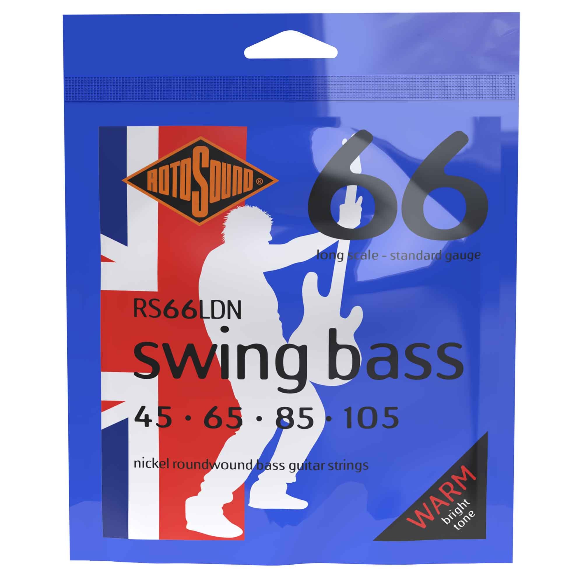 Rotosound Swing Bass Nickel Wound 45 - 105 Long Scale Bass Guitar Strings [RS66LDN] - A Must - Have for Bassists!