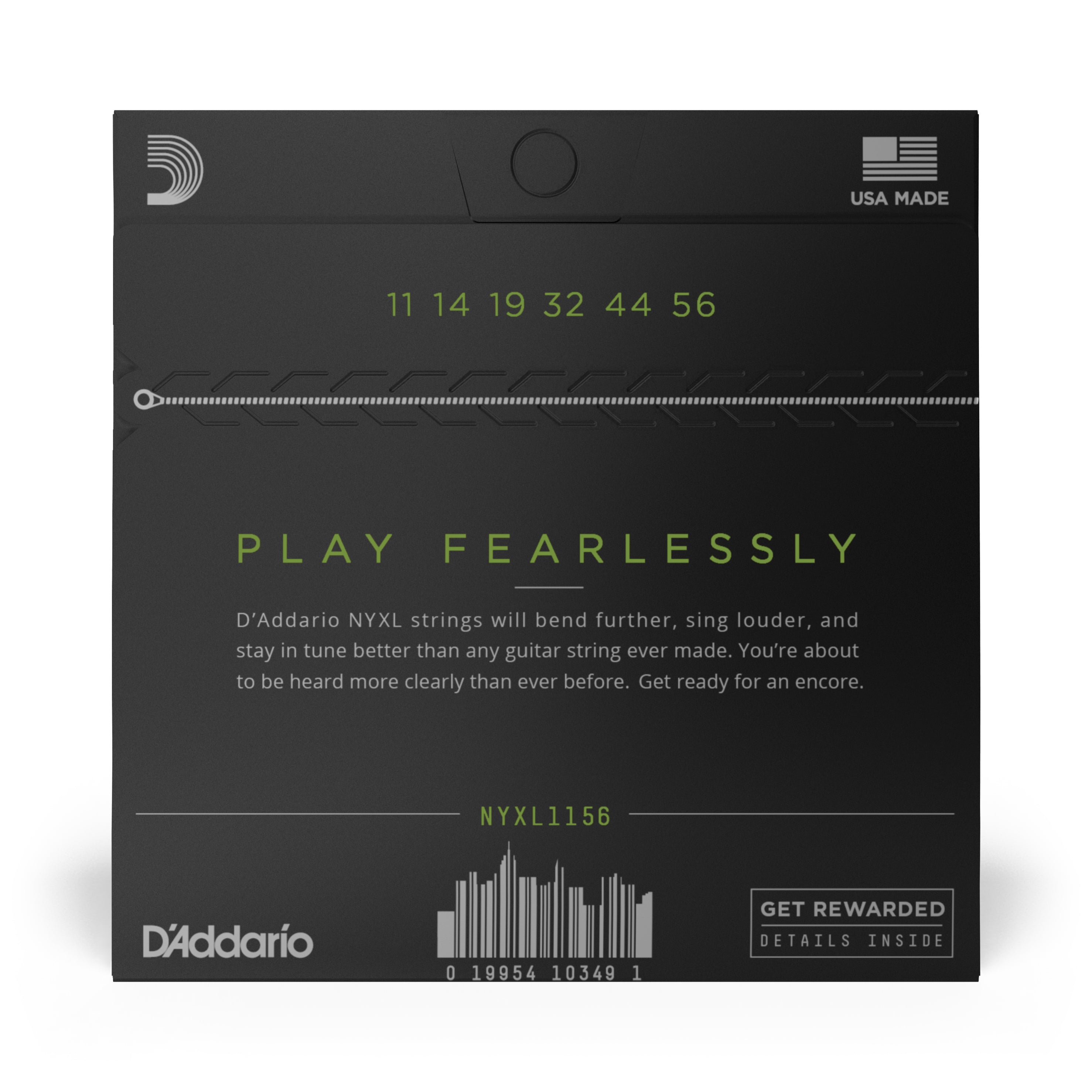 D'Addario NYXL 11-56 Nickel Wound Electric Guitar Strings, D-Tuned - Unleash Your Guitar's Potential [NYXL1156]