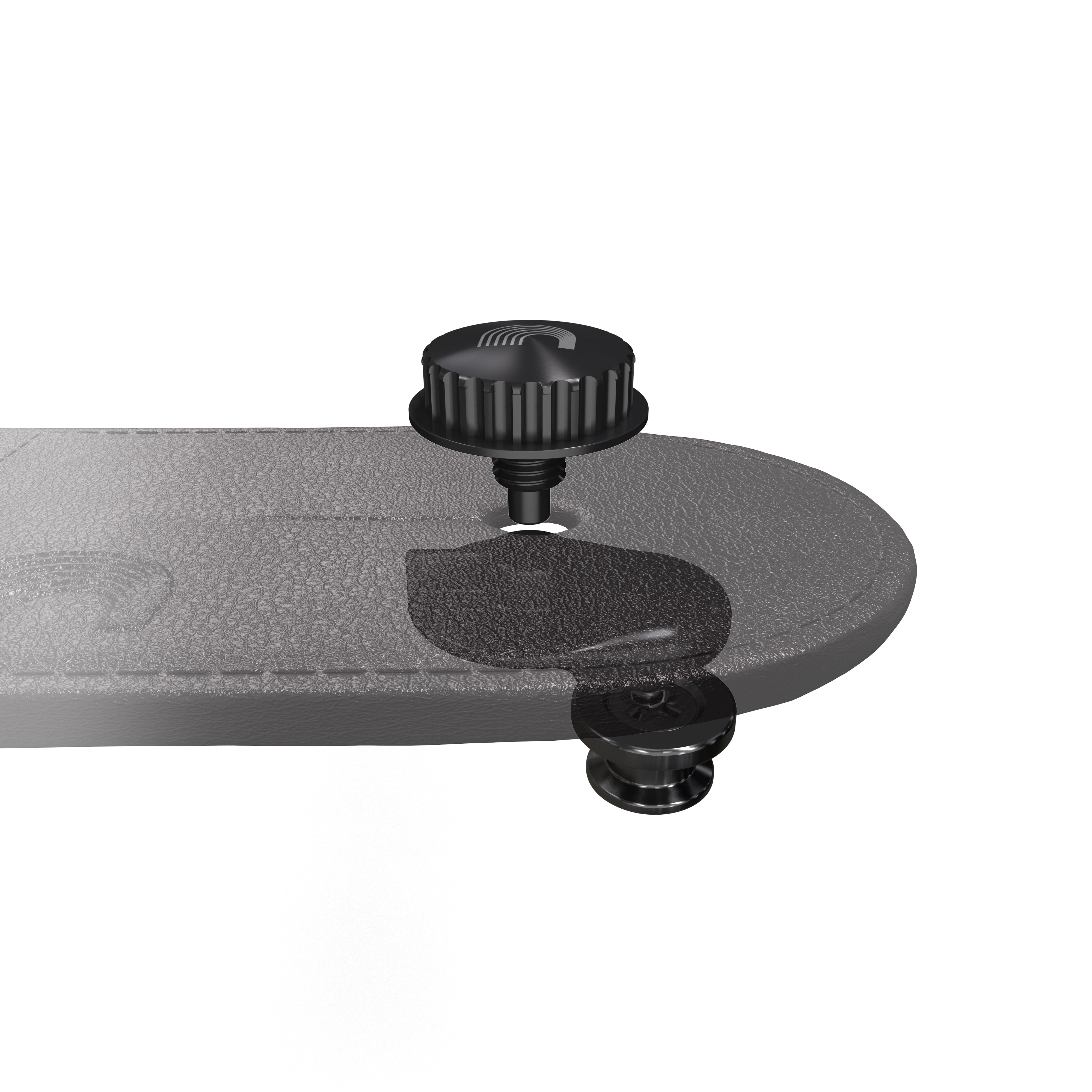 D'Addario Universal Strap Lock System - The Ultimate Black Solution
