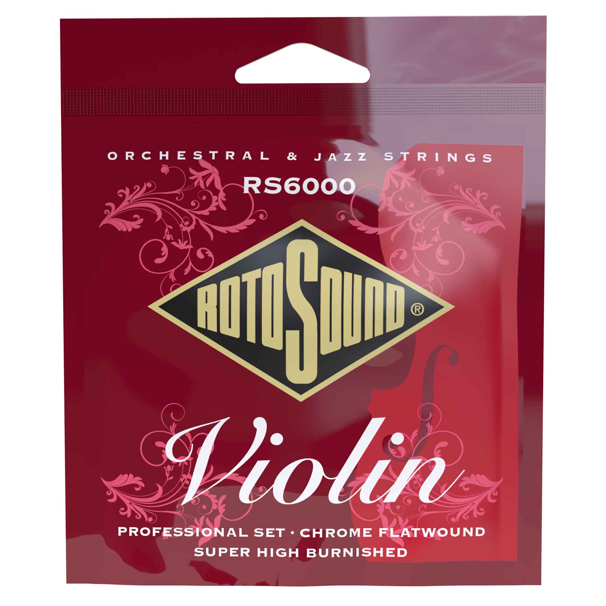 Rotosound RS6000 Chrome Flatwound Violin Strings - Premium Quality!