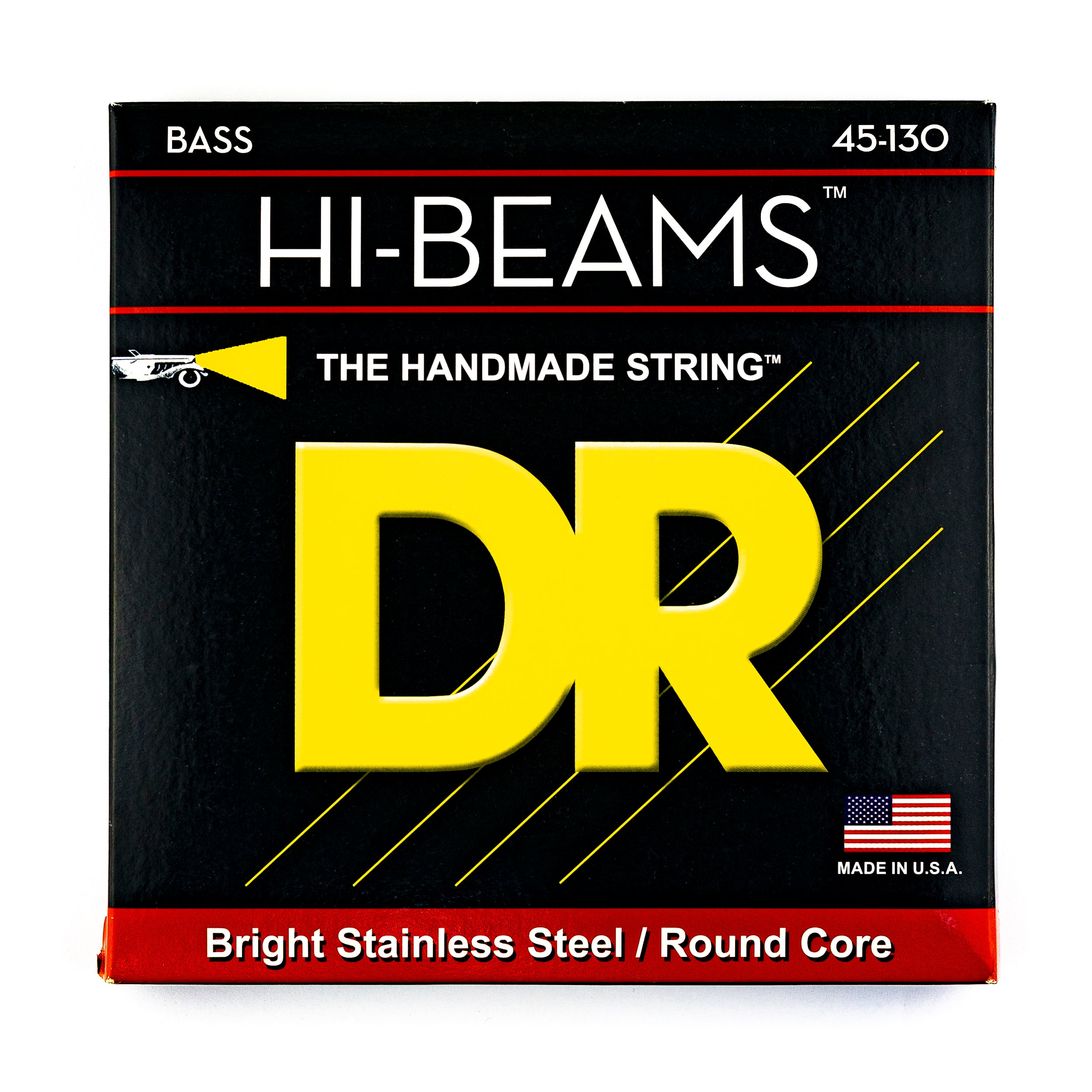 DR Strings HI-BEAM 5-String Bass Guitar Strings: Stainless Steel 45-130