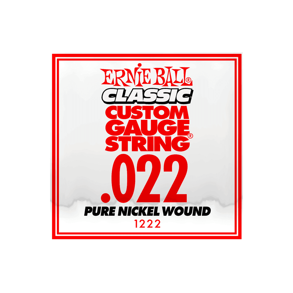 Ernie Ball Classic Slinky Pure Nickel .022w Single Electric Guitar String - Unleash Warm Tones!