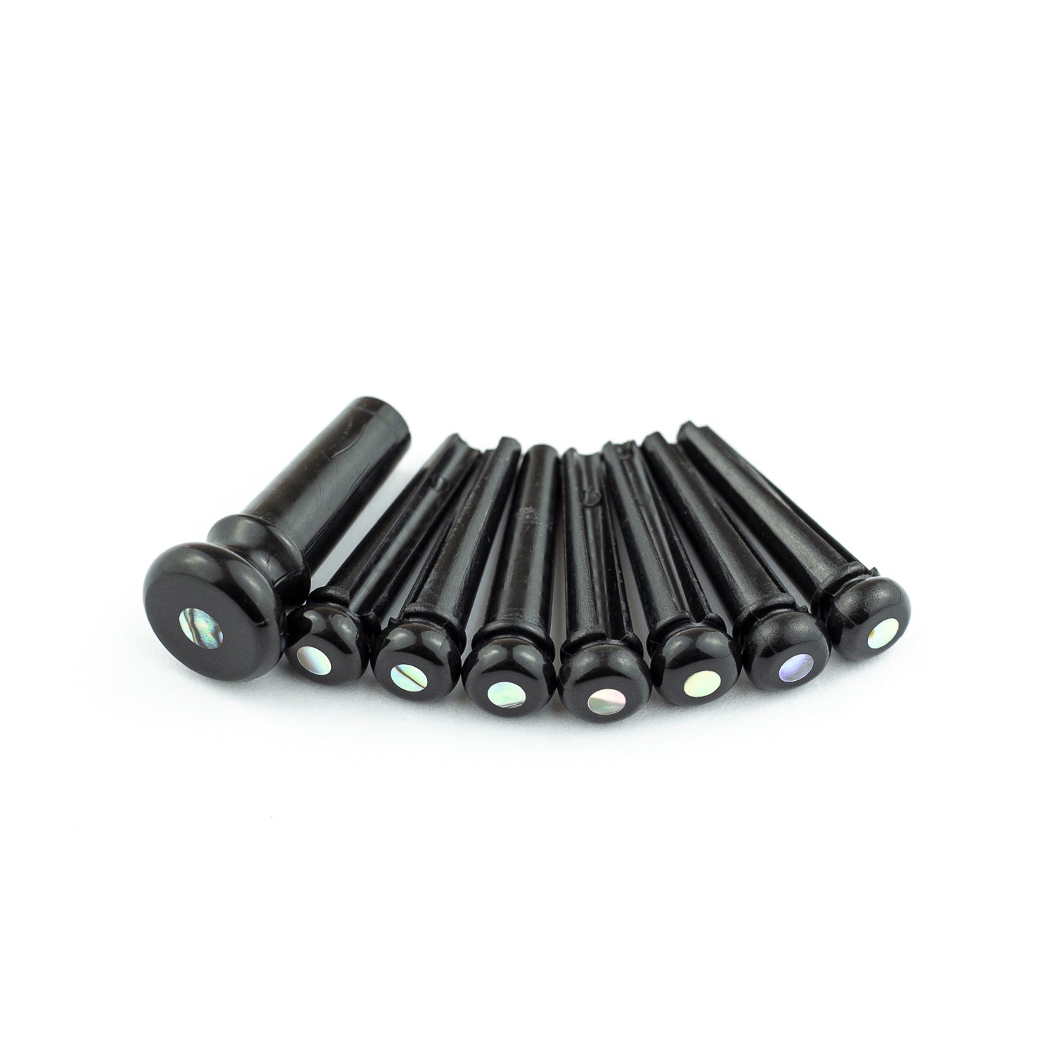 Stunning Martin Acoustic Guitar Bridge Pin Set - Black with Pearl Inlay!