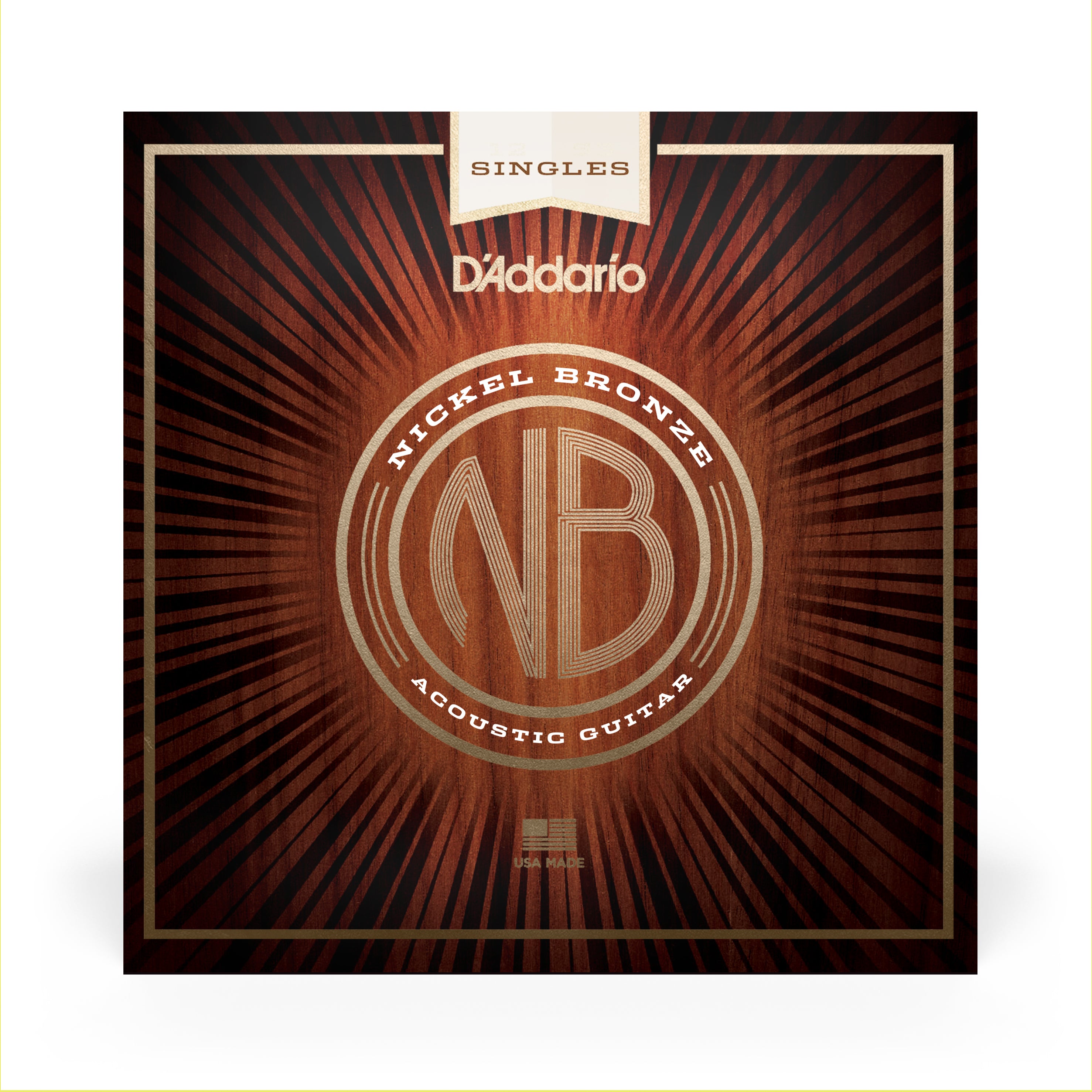 D'Addario Premium Nickel Bronze Wound Single String - .025