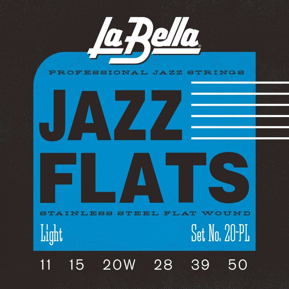 La Bella 20PL Jazz Flats 11-50 Stainless Steel Electric Guitar Strings - A Jazz Lover's Dream!