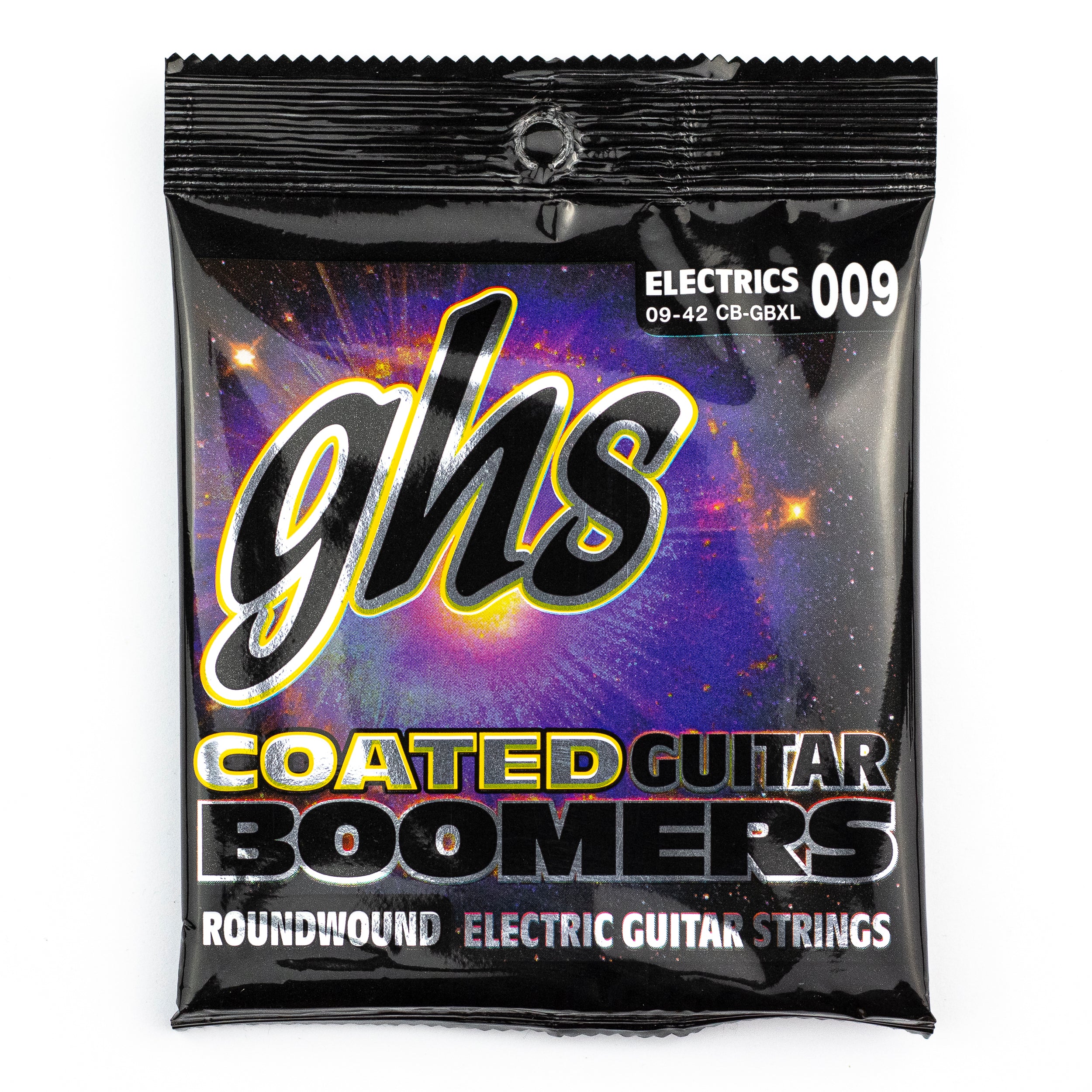 GHS Coated Boomers: Extra Light Nickel - Plated Steel 9 - 42 Electric Guitar Strings