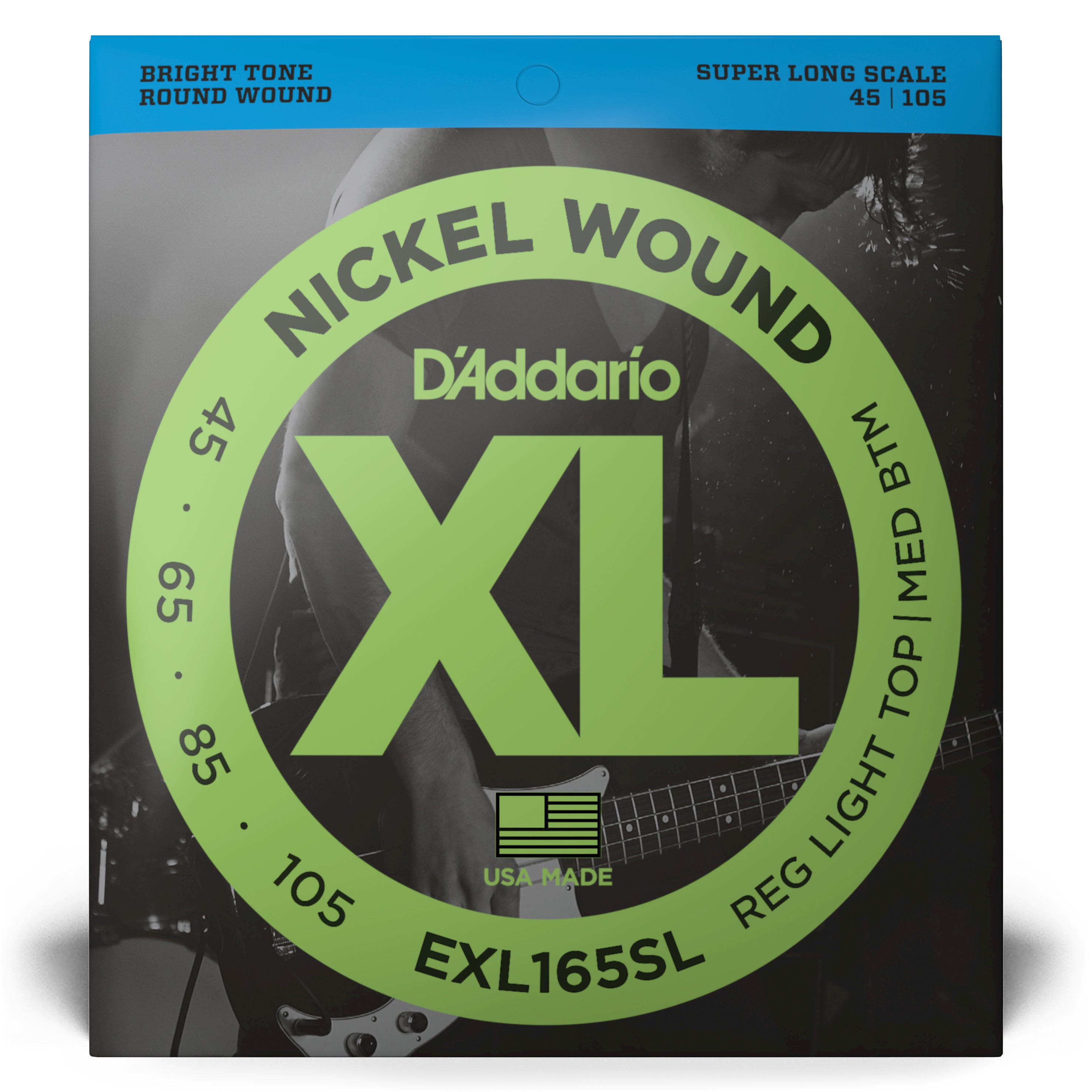 D'Addario XL-Series Nickel Wound Bass Guitar Strings - Super Long Scale [EXL165SL] - A Must-Have for Bassists!