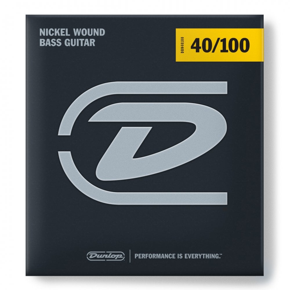 Jim Dunlop Performance+ 40-100 Long Scale Nickel Wound Bass Guitar Strings - A Must-Have for Bassists!