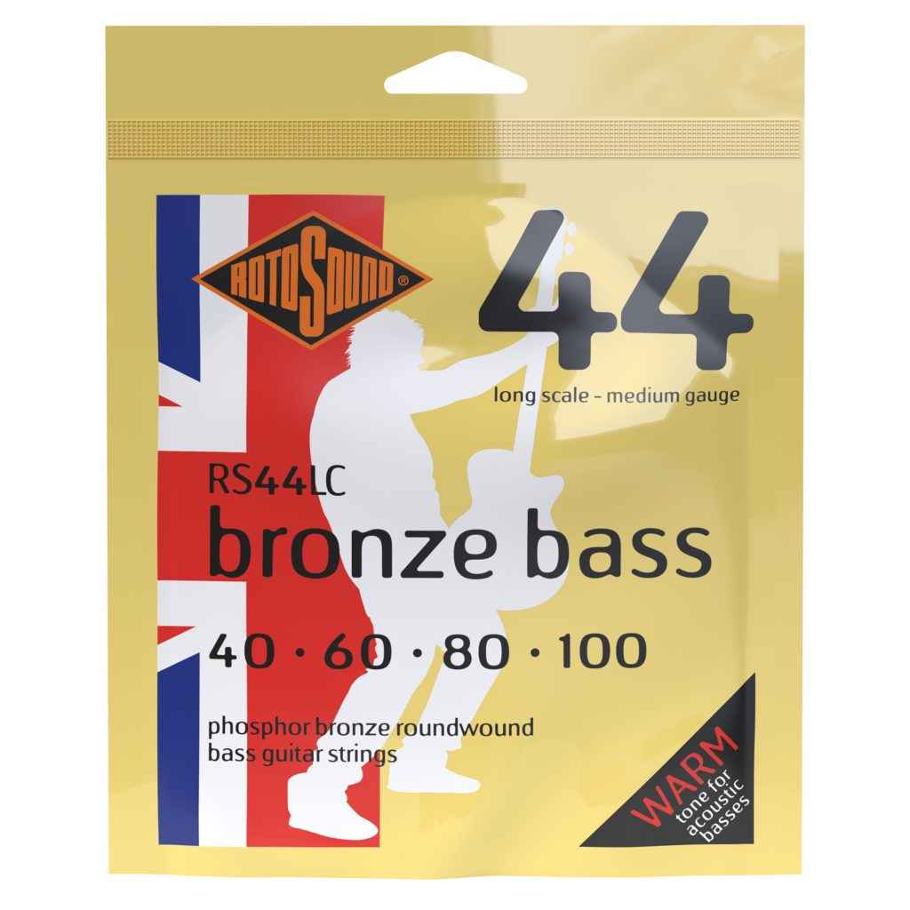Rotosound Phosphor Bronze Acoustic Bass Guitar Strings - Long Scale (40-100) [RS44LC] - Deep Bright Tone!