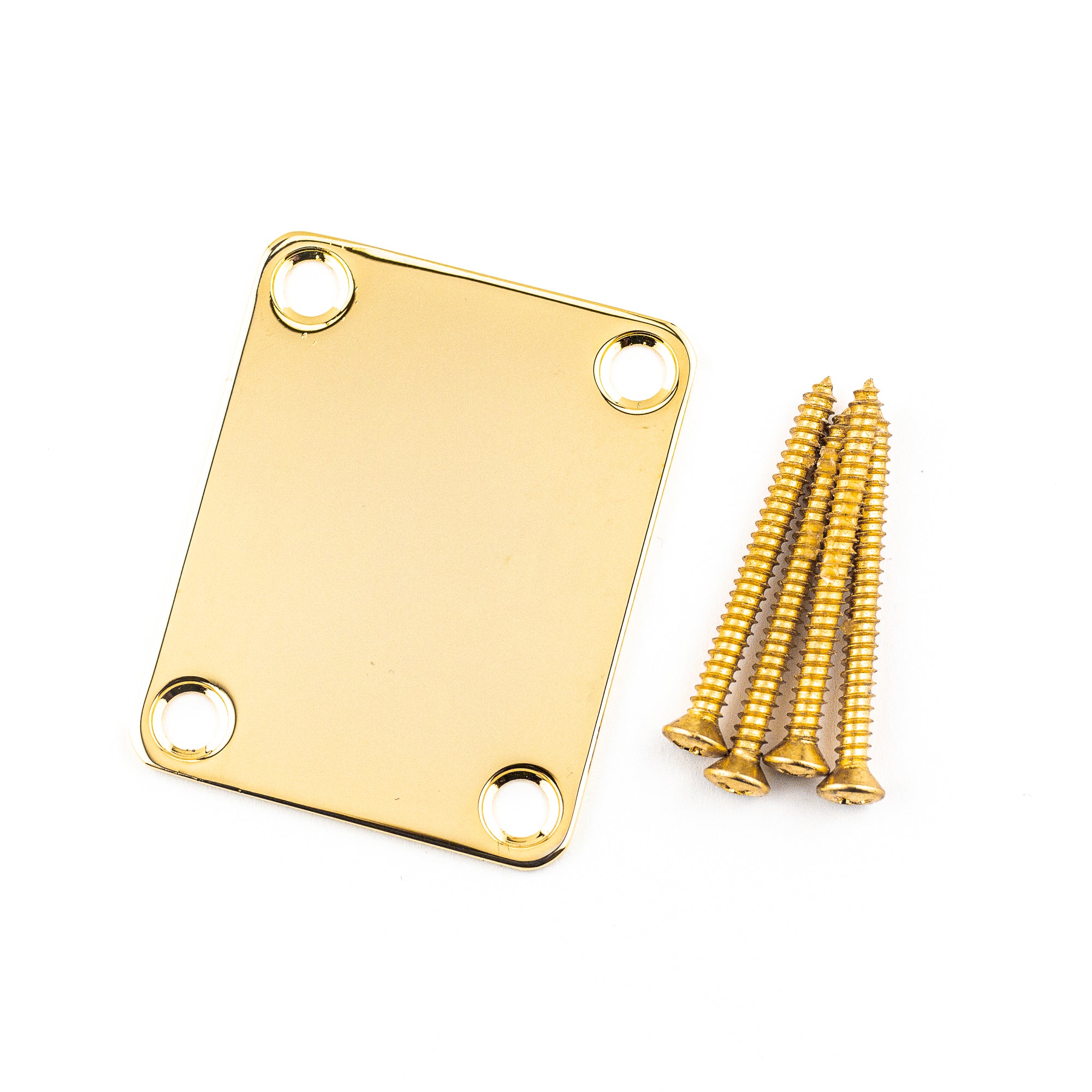 Fender's Stunning Vintage-Style Gold 4-Bolt Guitar Neck Plate - Get Yours Now!