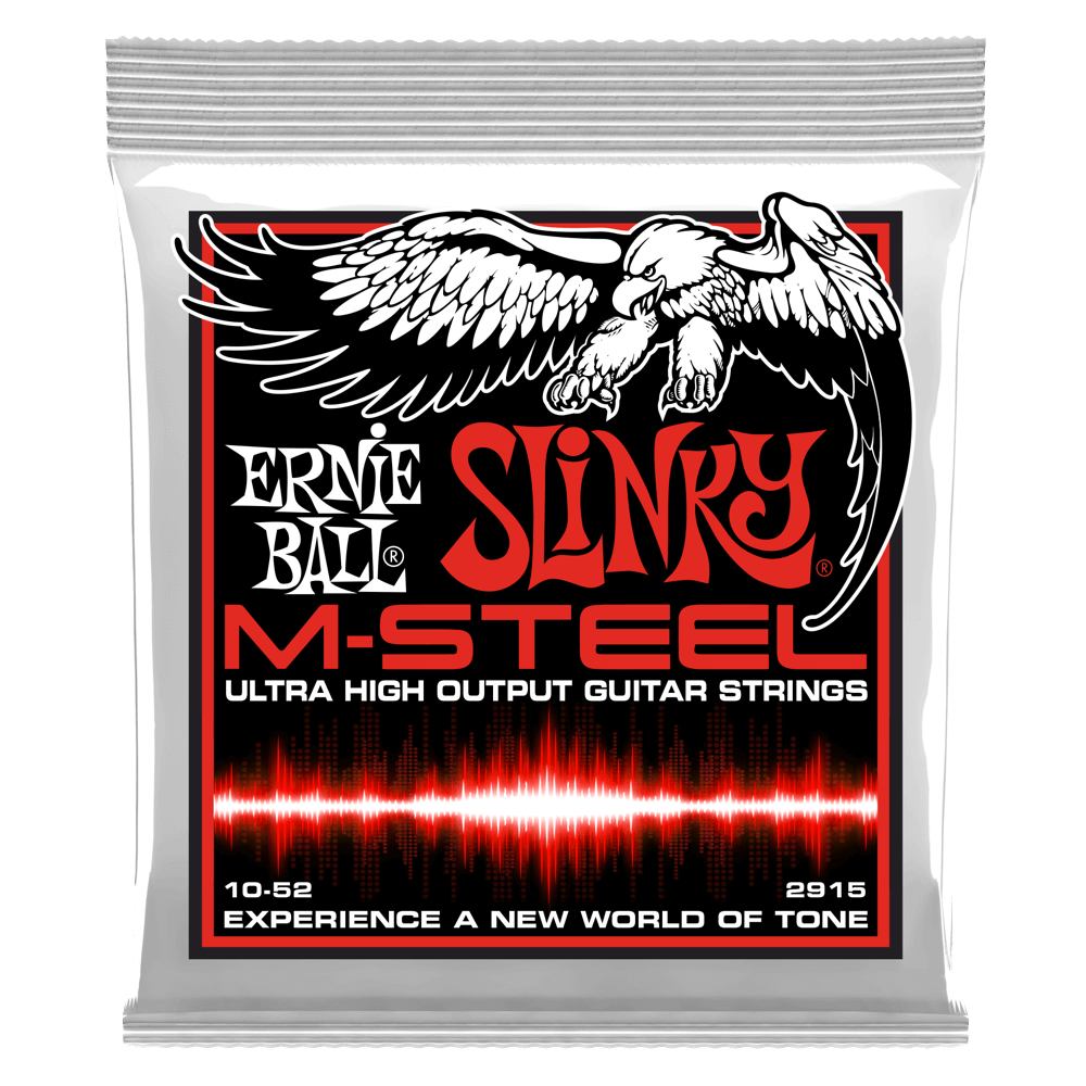 Ernie Ball M-STEEL 10-52 Cobalt Electric Guitar Strings: Skinny Top, Heavy Bottom Slinky