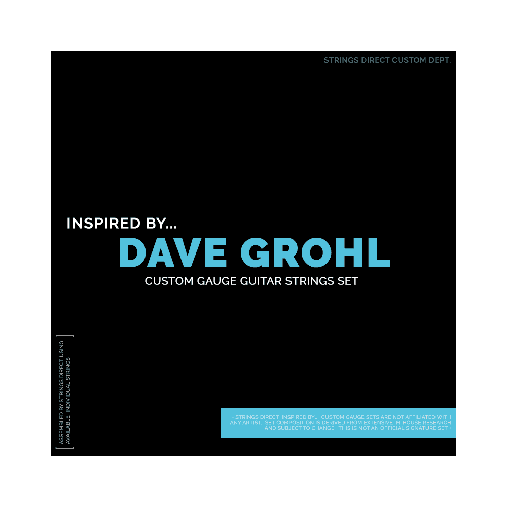 Get Inspired by Dave Grohl! Custom Gauge 11 - 60 Electric Guitar Strings