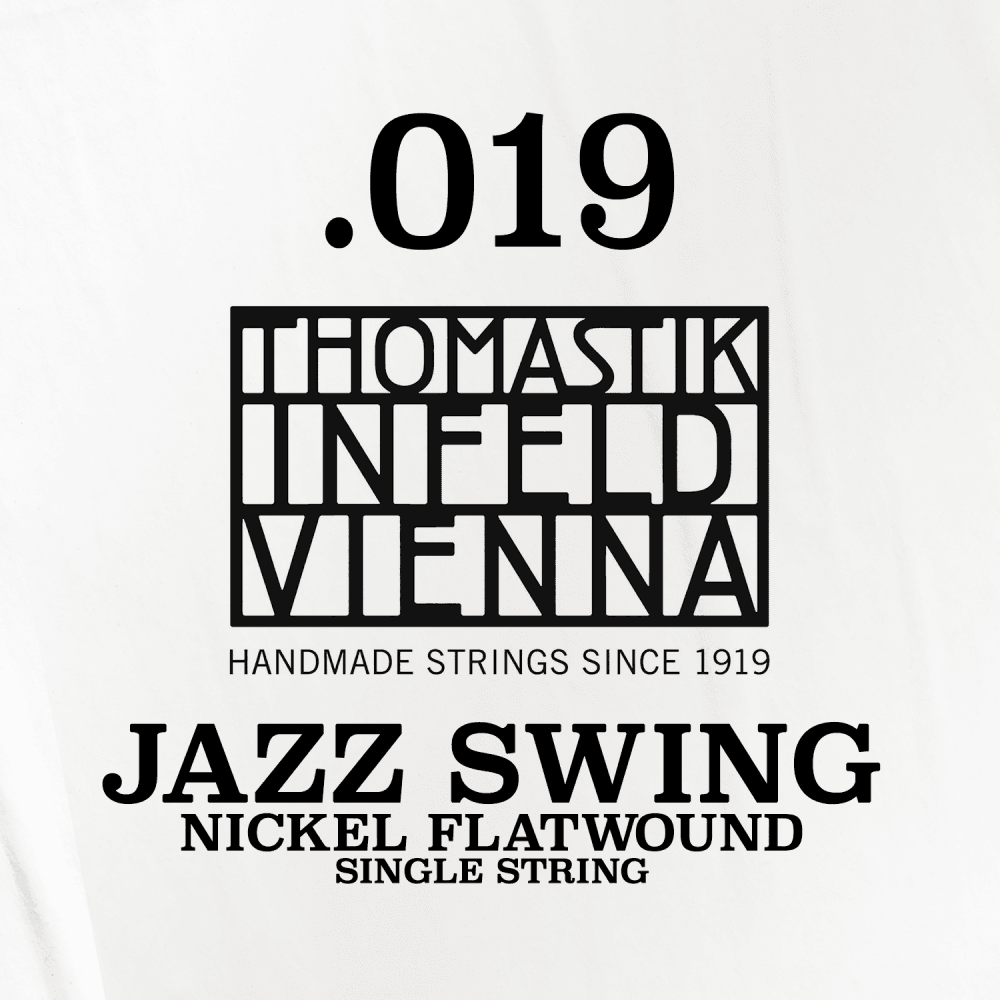 Thomastik-Infeld Jazz Swing .019 Nickel Flatwound Single Guitar String - Unleash the Golden Age of Jazz!